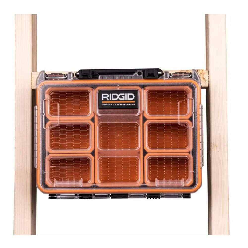 Heavy Duty Impact Resistant Multi-Section Tool and Small Parts Organizer with Tr