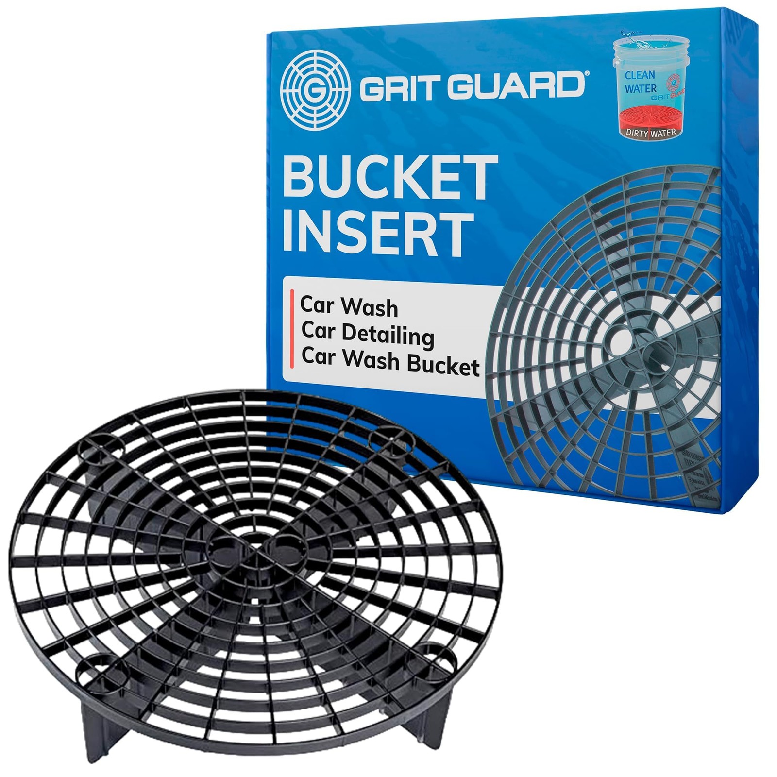 10″ Car Wash Bucket Insert for Detailing Fits 3.5 to 6 Gallon Buckets