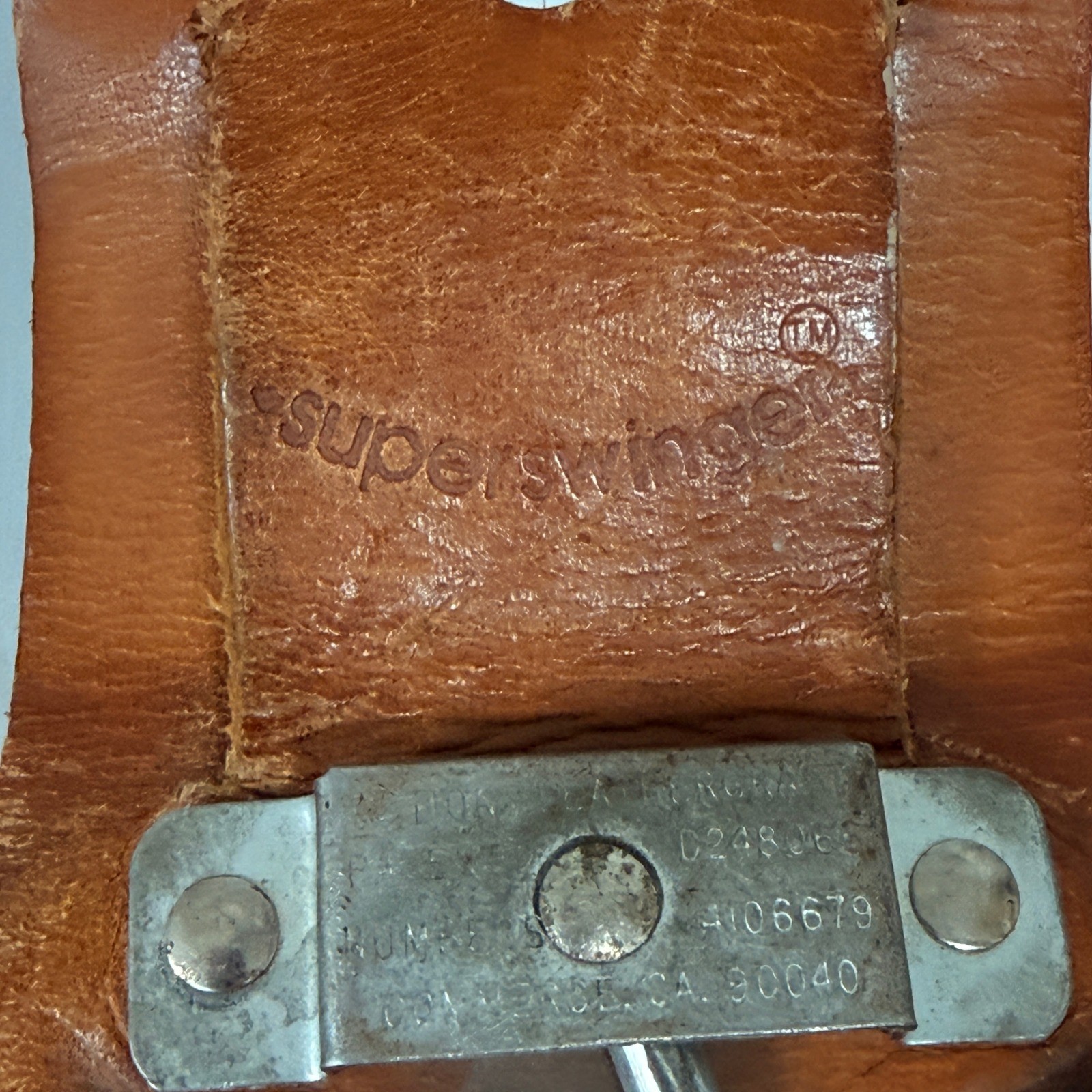 Action Leathercraft Superswinger Brown Leather Swivel Hammer Holder Tool Pouch