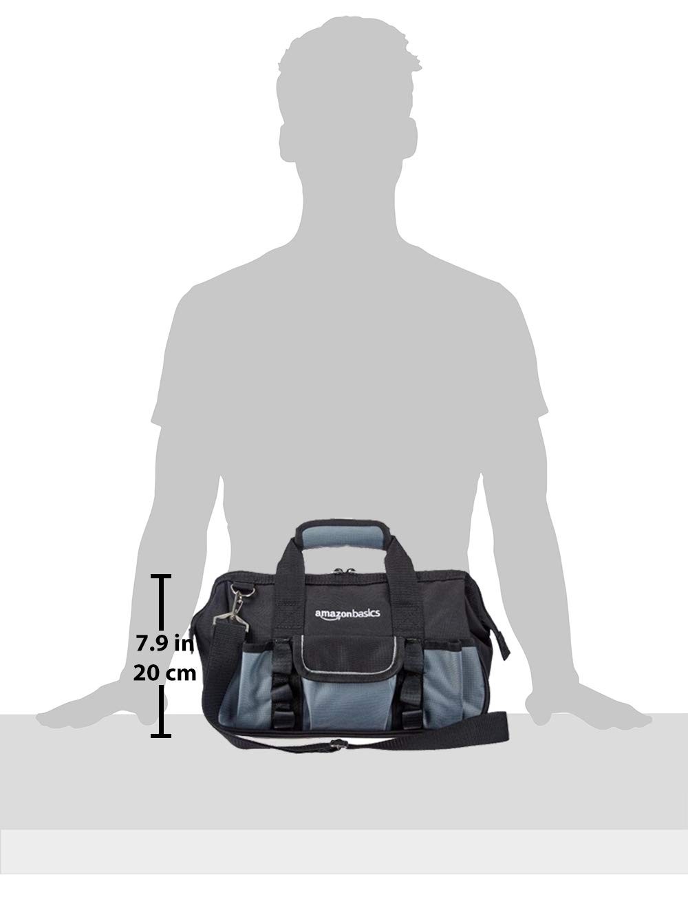 Retailer Basics Durable Wear-Resistant Tool Storage Bag Adjustable Shoulder Stra