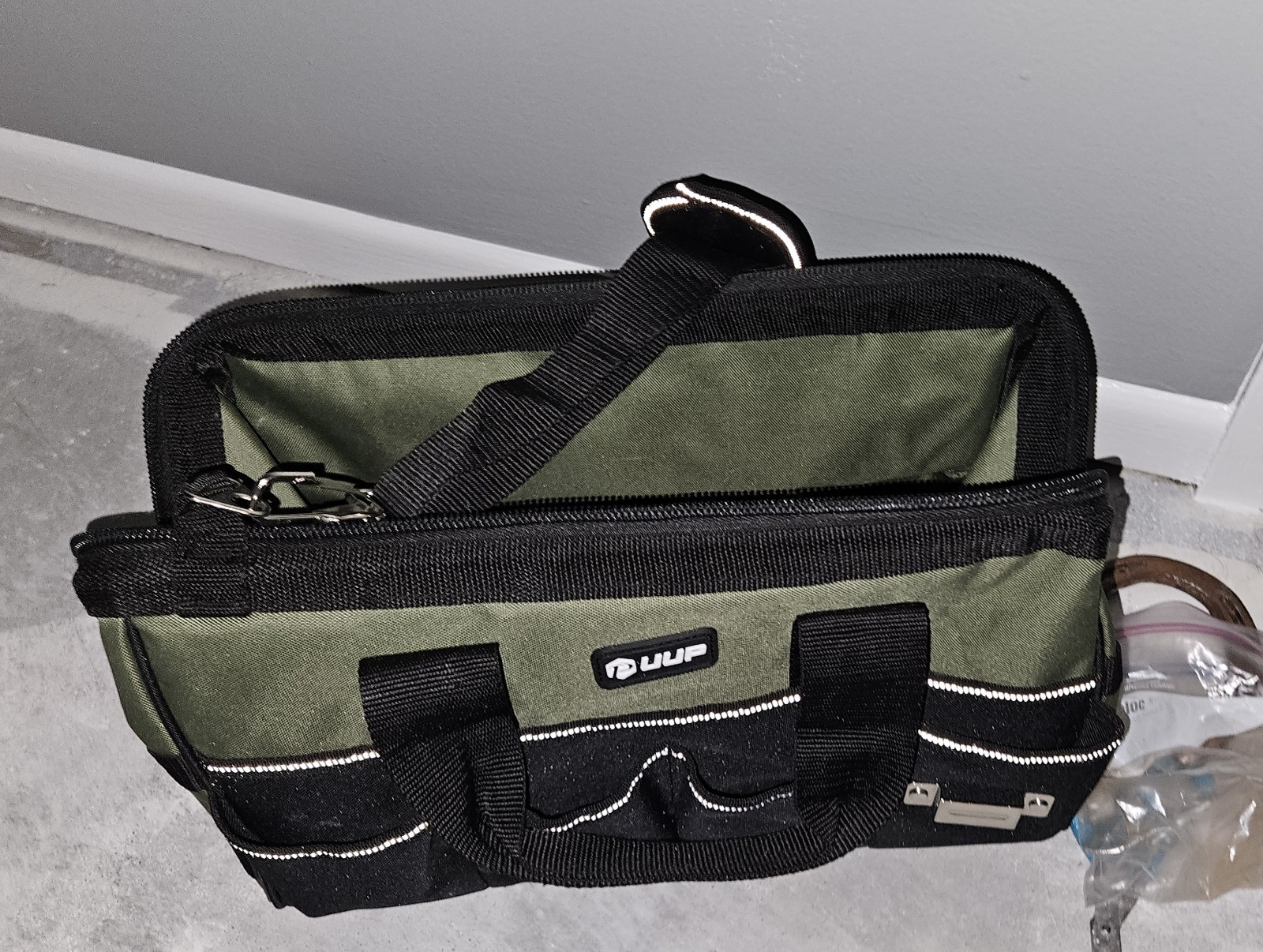 UUP Heavy Duty Tool Bag 15-Inch, 16-Pocket Portable Empty Tool Box Organizer, Bi