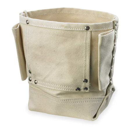 Clc Work Gear 914 Tool Pouch, Tool Pouch, White, Canvas, 1 Pockets