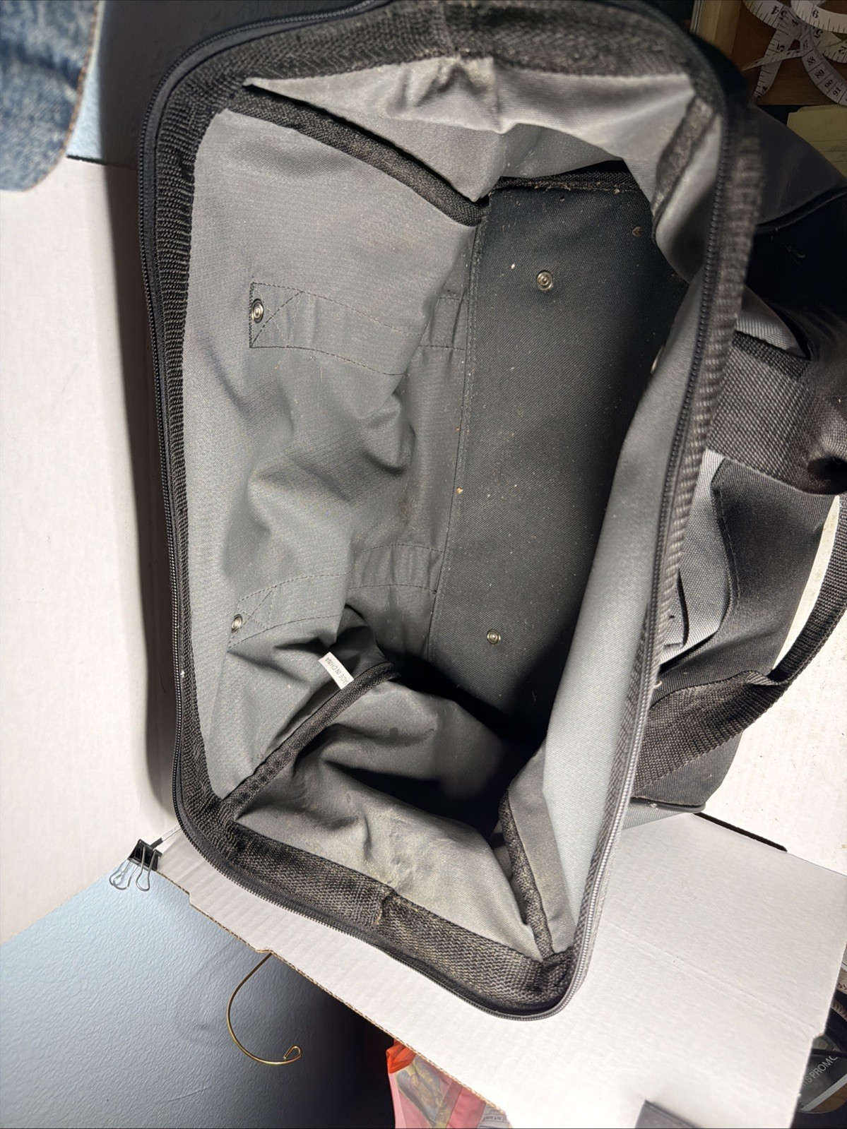 Porter-Cable OEM Large Contractor Tool Bag Case w/ Zipper & Handles 17x9x11”