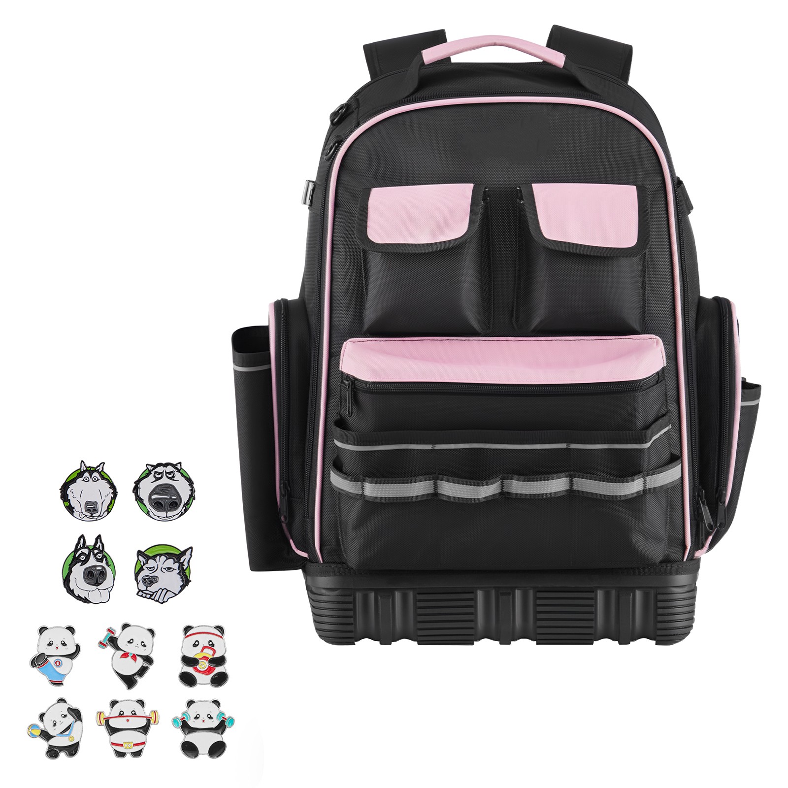 Tool Backpack 56 Pockets Tear-resistant Jobsite Backpack for Electrician