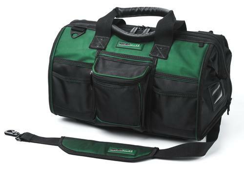 18″ Large Mouth Tool Bag Removable Wall Adjustable Strap Garage Utility Storage