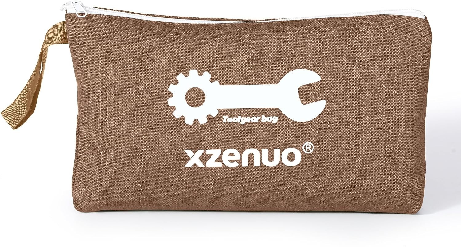 Versatile Zipper Tool Pouch – 16oz Canvas, 12.5″ for Travel & Tool Organization