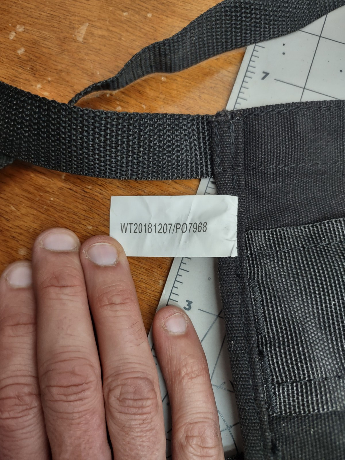 Husky Tool Belt Black Canvas Waist Apron Adjustable Pockets Work Excellent Pre