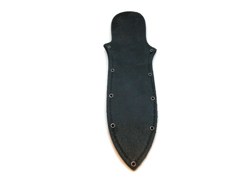 Leather Holster Black Blunt Point Scissor or Knife Holster One Pocket 5-1/2″