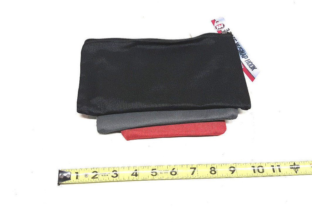 Mcguire-Nicholas 3 Bags with Snap Hook 1002 Red, Black, and Grey