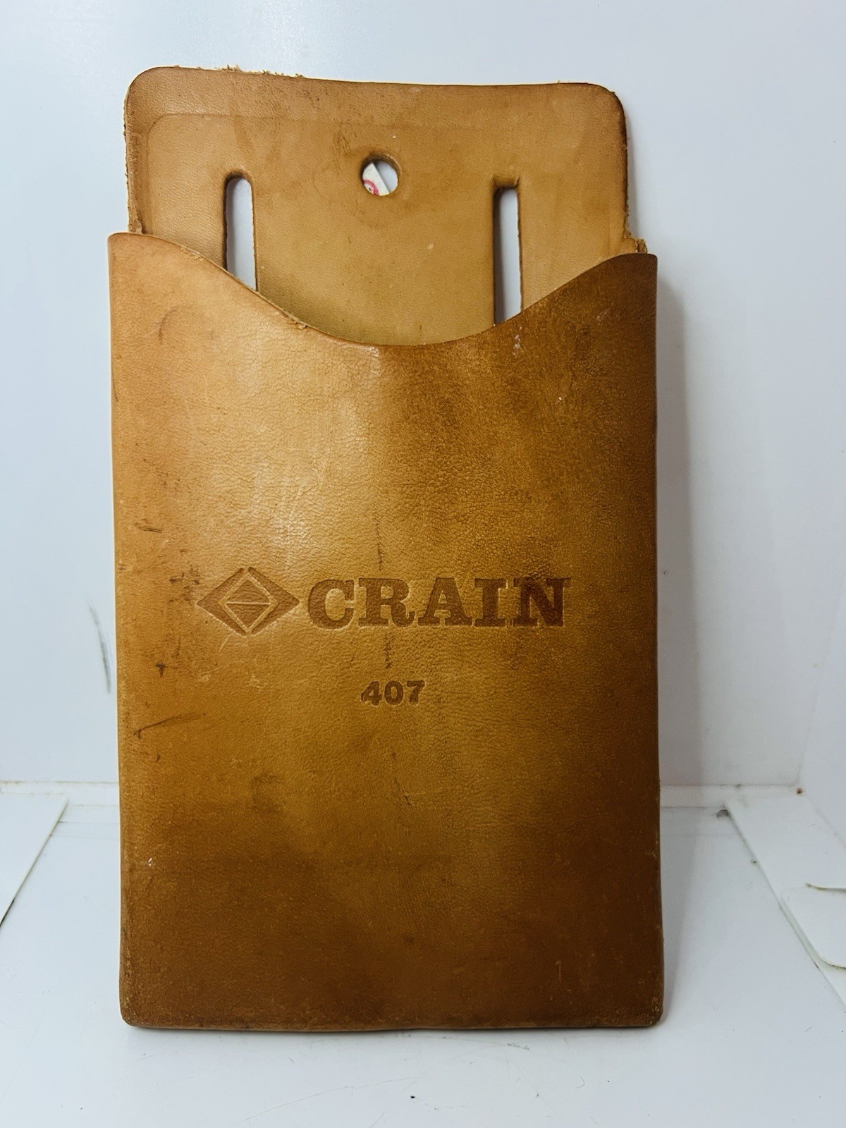 CRAIN No. 407 Square Leather Tool Pouch 4 ¼” x 7″ NEW