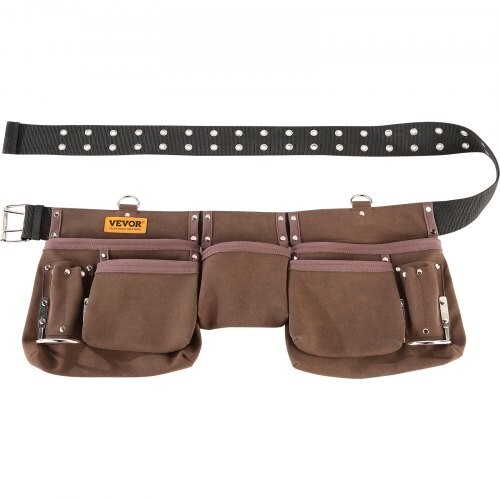 3Pk VEVOR Tool Belt 13 Pockets Adjusts from 29Inches-54Inches Faux Sede Leather