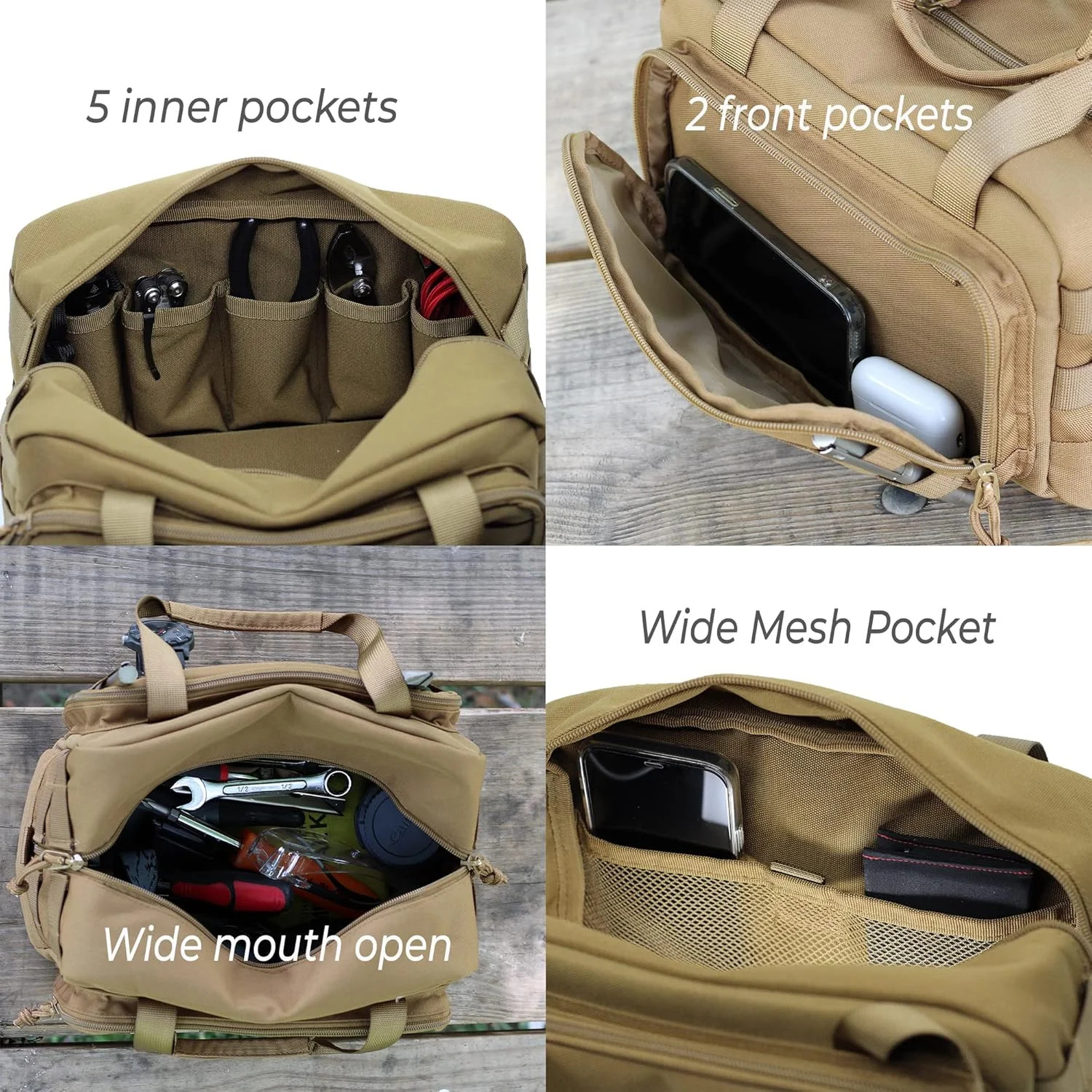 Coreflex 12-Inch Heavy Duty Tool Bag, Tactical, Gear, Range, EDC,Tool for cars,