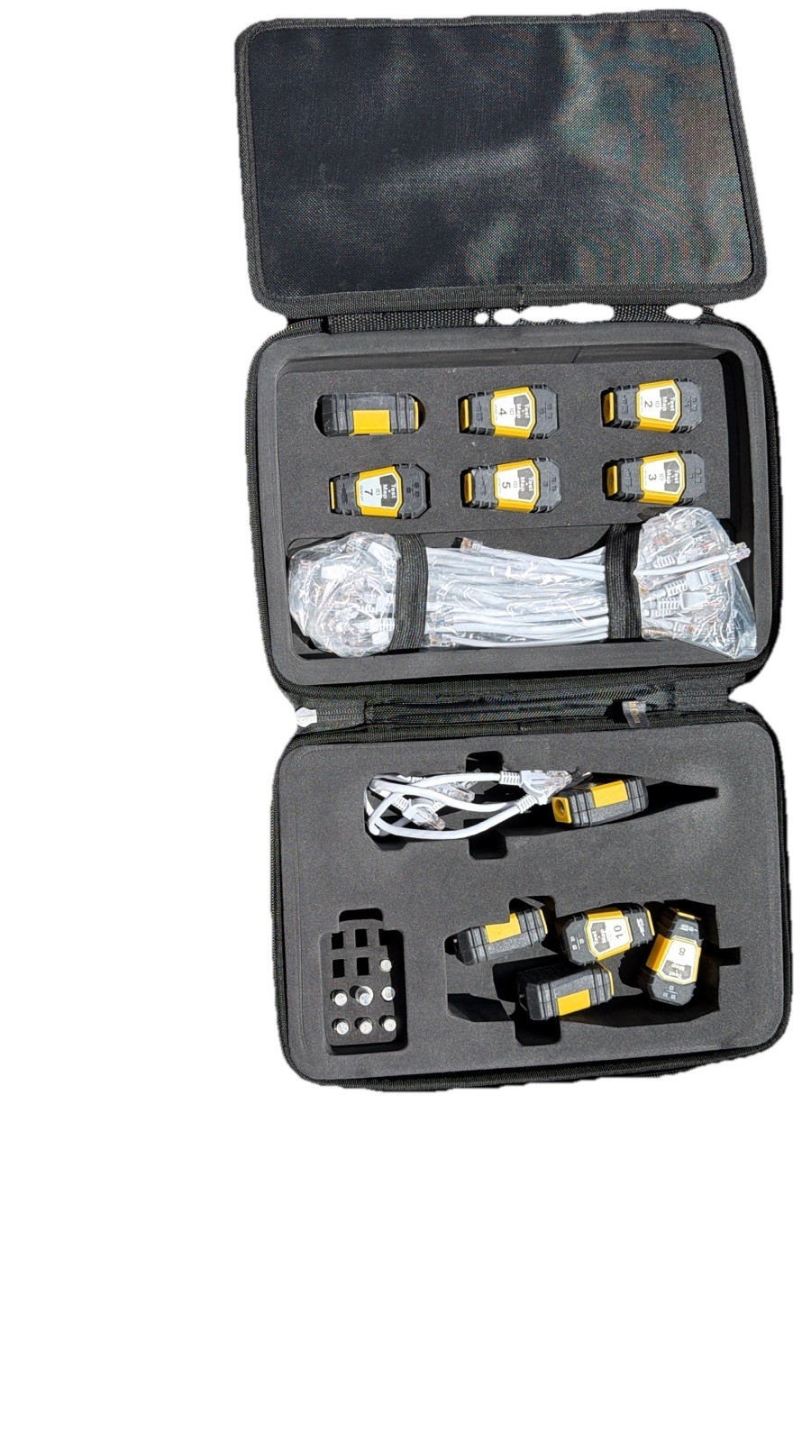 Klein Tools VDV501-823 Tool Bag Fabric Zipper Closure Handle Black/Gray/Yellow