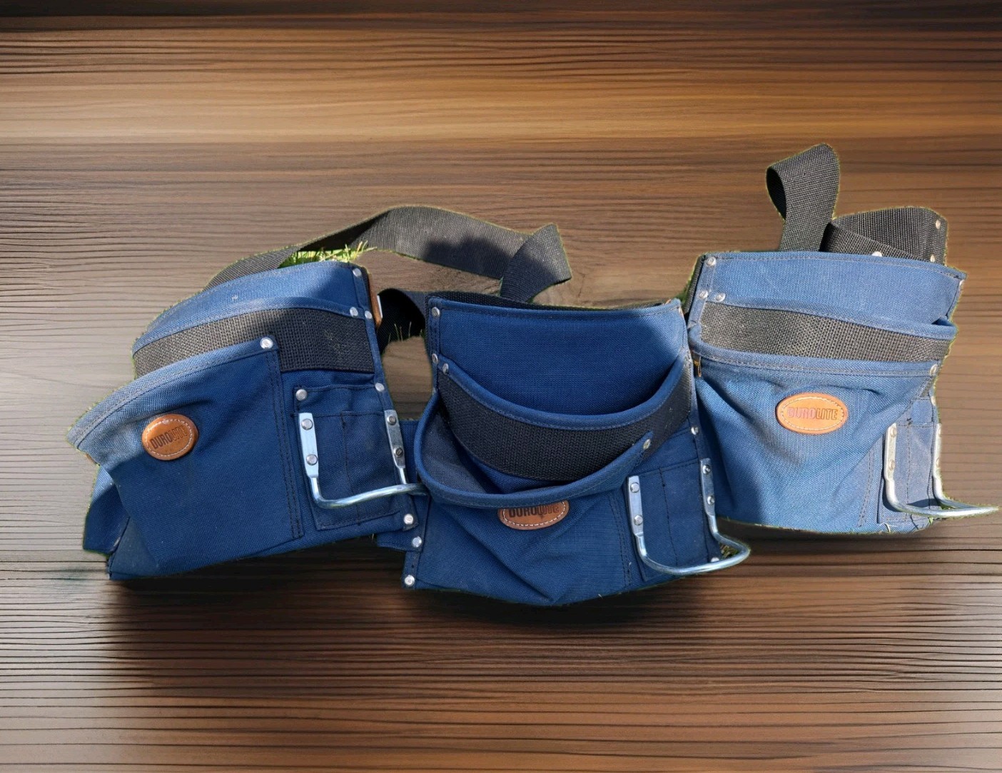 Durolite Work Tool Belt Carpenter Bags – Heavy Duty Cordura Leather/Nylon Set 3