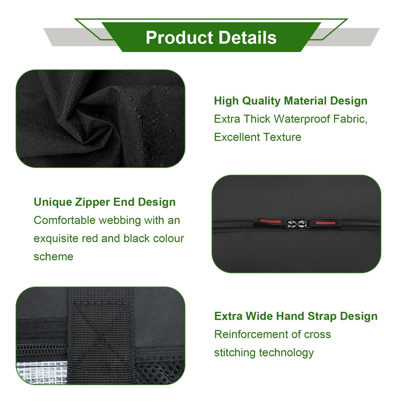 BBQ Tool Storage Bag 24″ Waterproof 600D Oxford – Heavy-Duty Organizer