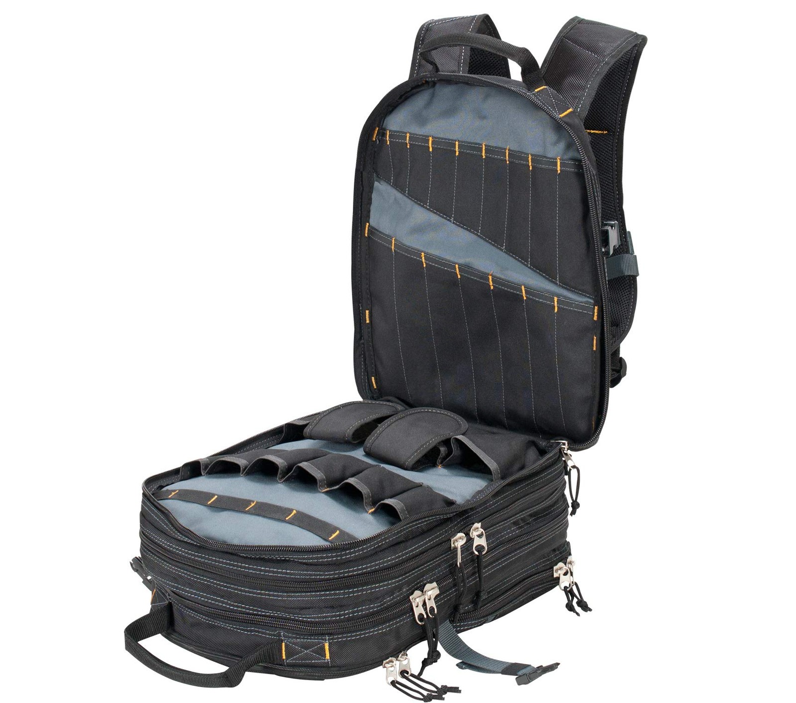 Custom Leathercraft1132 75-Pocket Tool Backpack