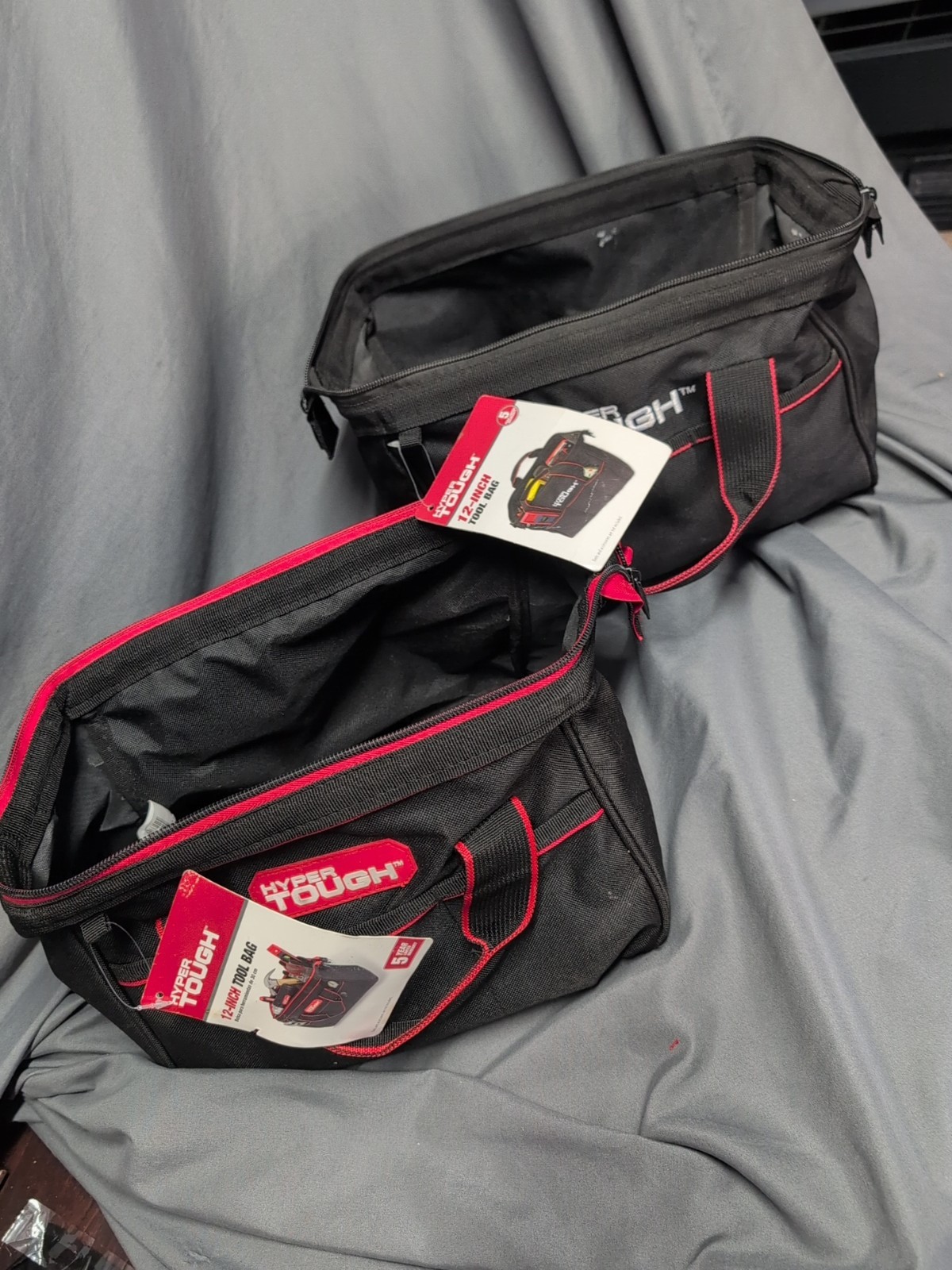 HYPERTOUGH 12 Inch toolbag Red/Black Set Of 2