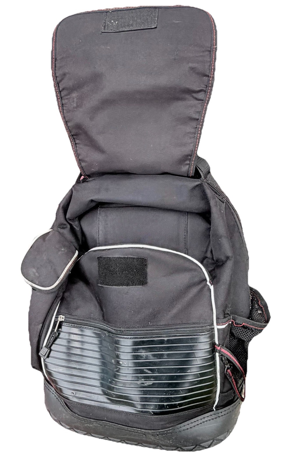 Lenox Black Ballistic Nylon Tool Backpack Bag with Multi-Pocket Design