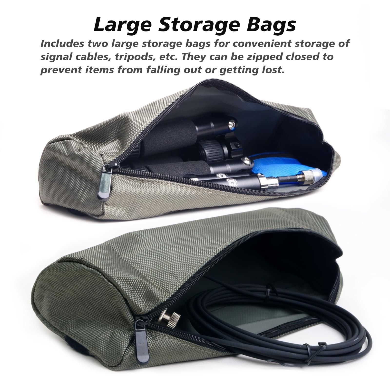 Gabil GR-ARB01 Antenna Roll Bag for Ham Radio – Army Green 1680D Organizer
