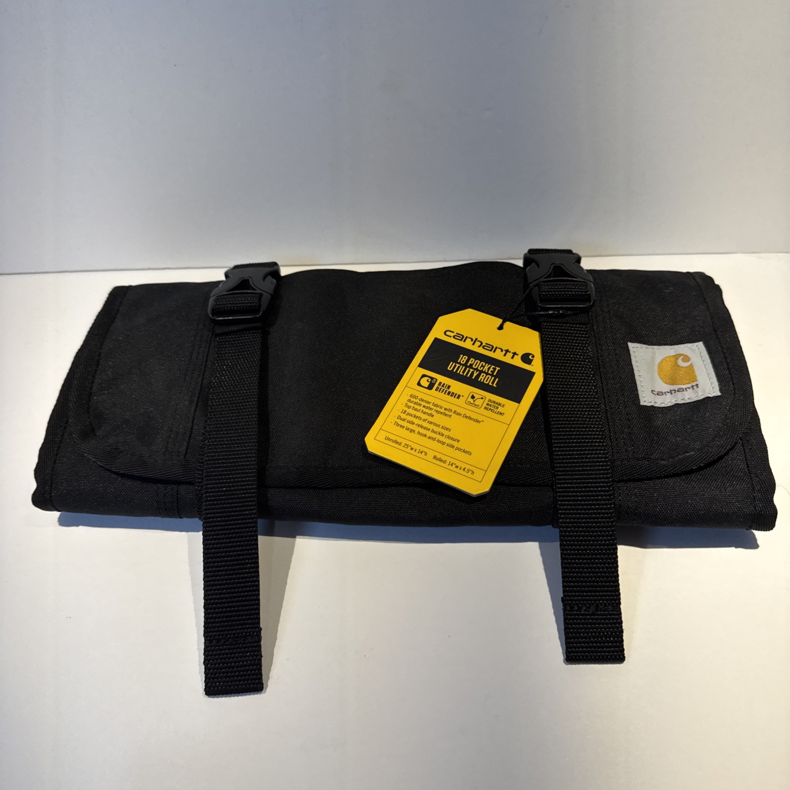 Carhartt 18 Pocket Utility Roll Essential Tool Roll Black NWT