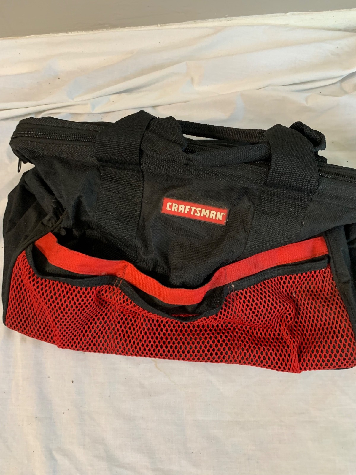 Craftsman 17” Wide Mouth Tool Bag 6 pocket Black/Red PN 37535