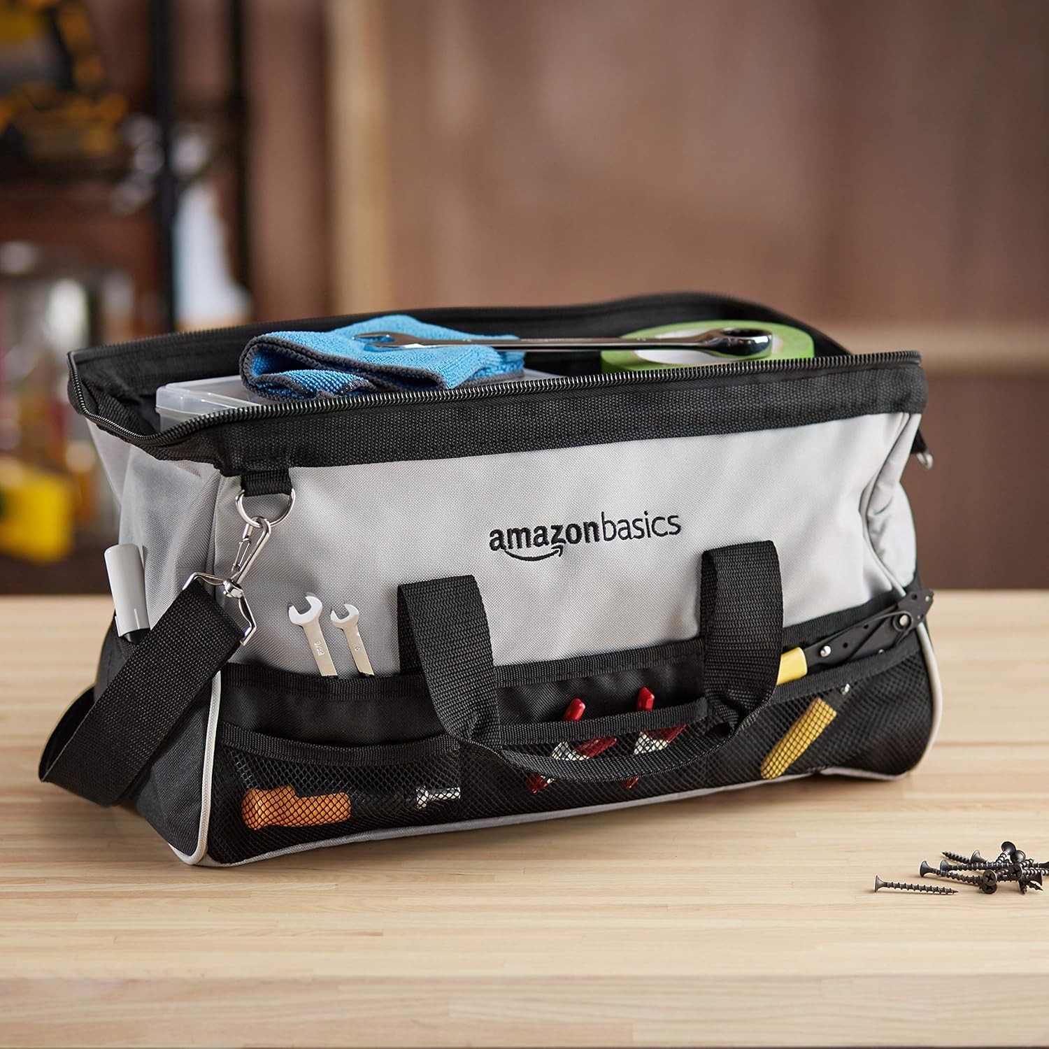 Durable Wear-Resistant Tool Storage Bag with Adjustable Shoulder Strap, Porta…