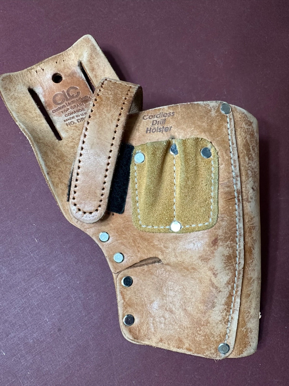 CLC Cordless Drill Holster Custom LeatherCraft Top Grain Cowhide No. DRL91 USA