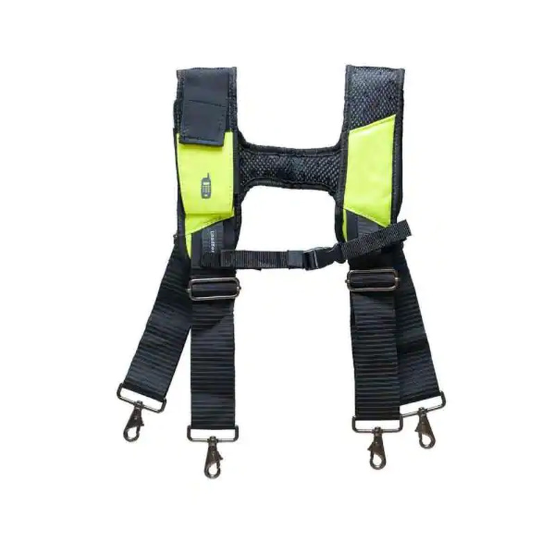 Suspension Rig 29-Pockets, 3-Bag Framer’s Tool Belt Hi-Visibility w/ Suspenders