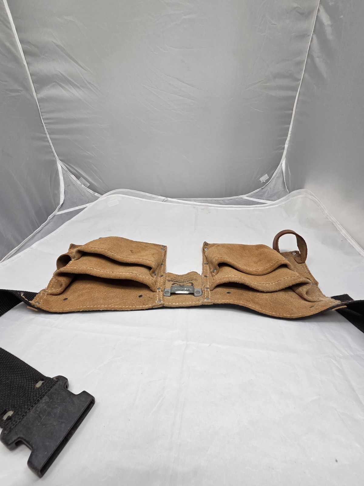 CLC Custom Leather Craft 370X2 Tool Belt Genuine Leather steel Rivets dbl Stich