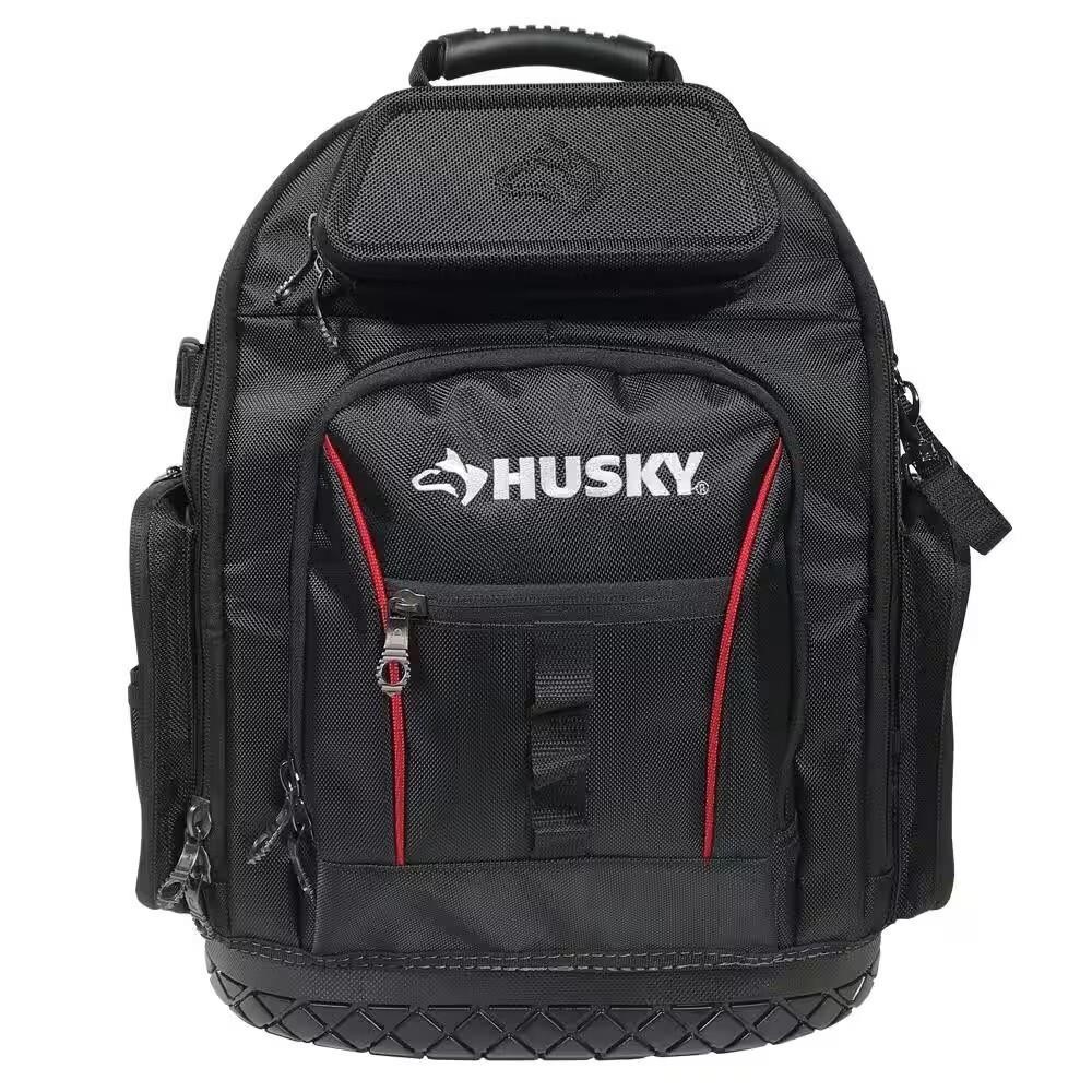 Husky 16 in. Pro Tool Backpack H-68004-03 – Water Resistant 42 Pockets