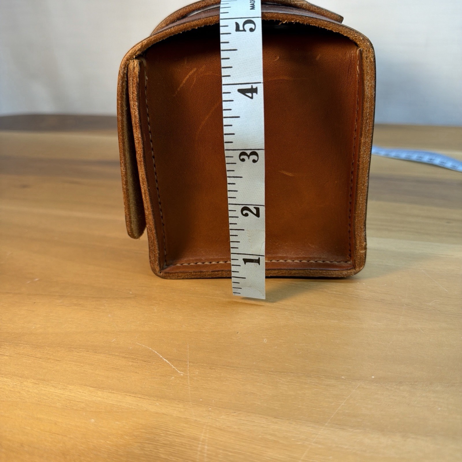 First Settlement Goods Leather Compact Toolbox Handmade Distressed 10x4x5″