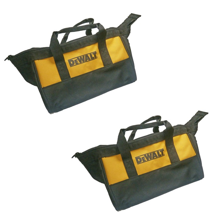 (2-Pack) Dewalt Geuine OEM 15x11x9 Ballistic Nylon Tool Bag N262499-2PK
