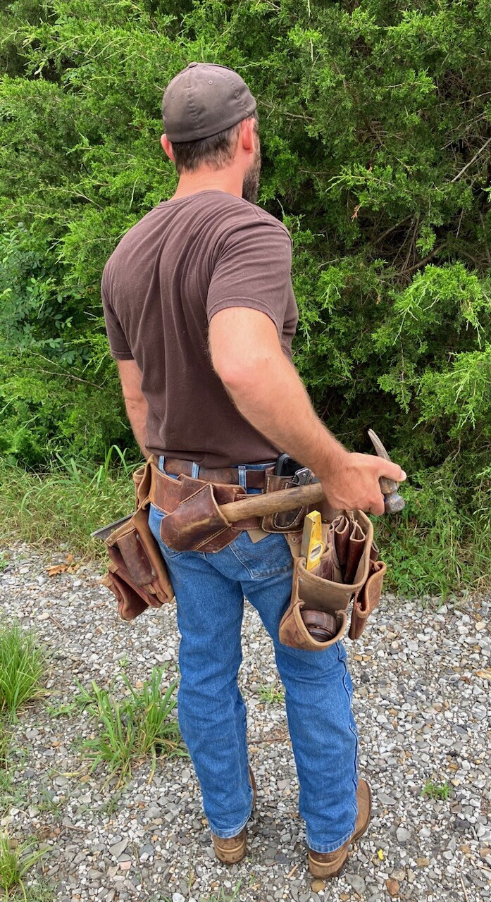 Leather Hammer Holster. 100% Handmade (2 pack)
