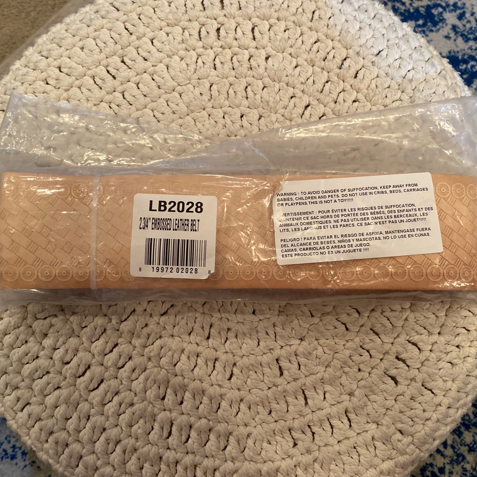 Graintex LB2028 2.3/4’’ Embossed Top Grain Leather Belt For Contractors New