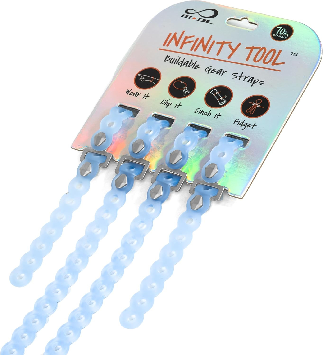 Infinity Tool™ 2.0 Modular Straps (4-Pack) – Flexible Multi-Tool, Gear Strap, We