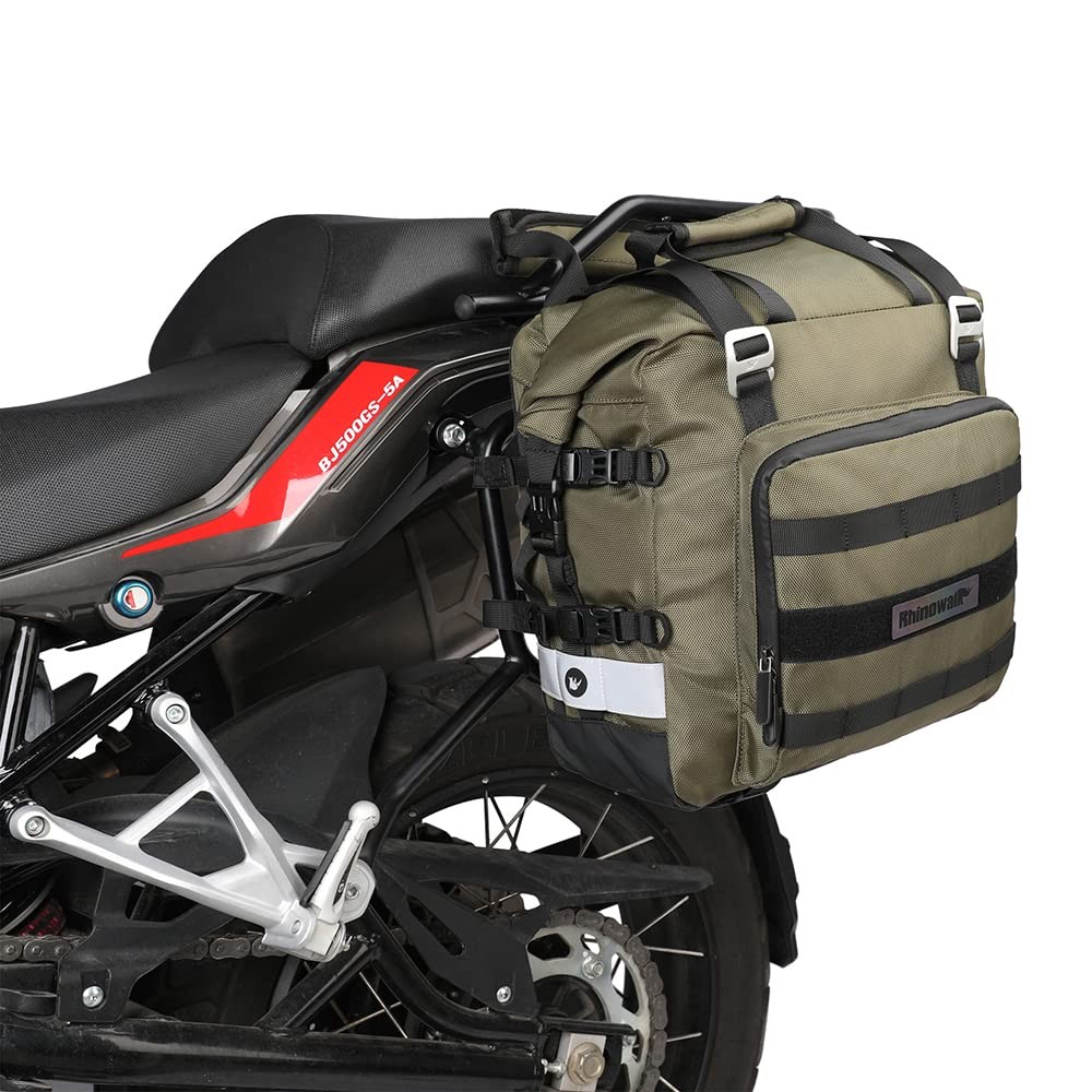 Motorcycle Saddlebag Waterproof Motor Luggage Pack Quick Release Motorbike Si…