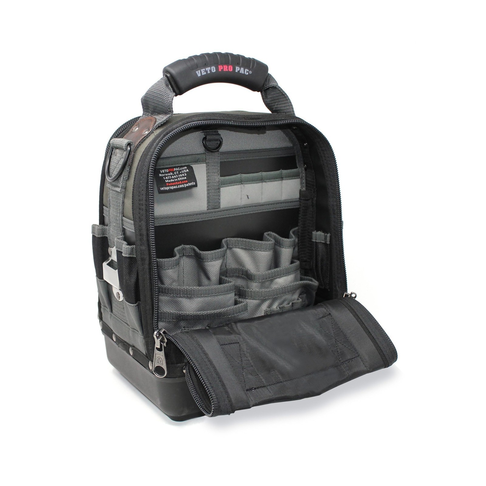 Professional Electrician Tool Pouch Bag, Heavy Duty Canvas Organizer with Pocket