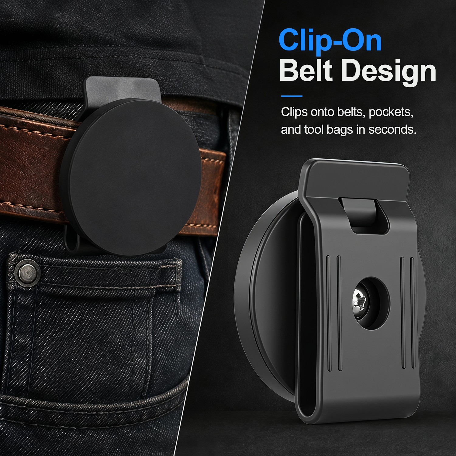 Magnetic Tool Belt Clip Heavy Duty Holster Strong Tool Holder for Tools- 2styles
