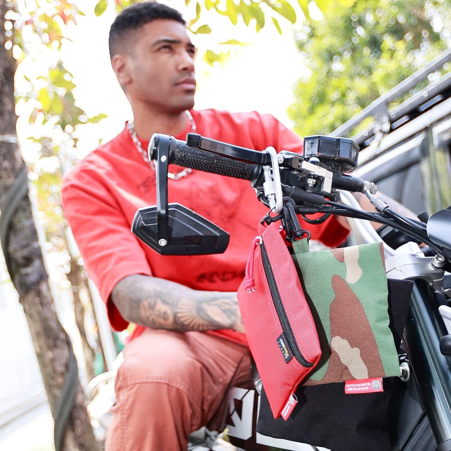 Rough Enough Small Tool Pouch Bag Utility Tools Small, Black, Red, Camo