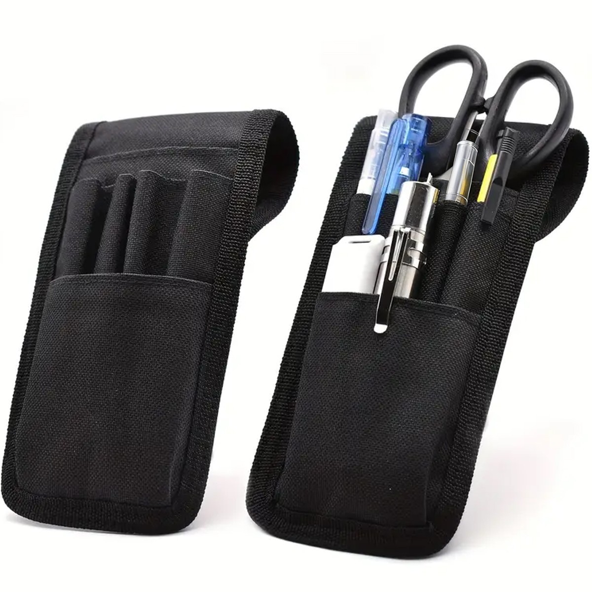 2x Tool Belt Pouch Small Lightweight Compact Tool Holder Nylon Organizer Pocket
