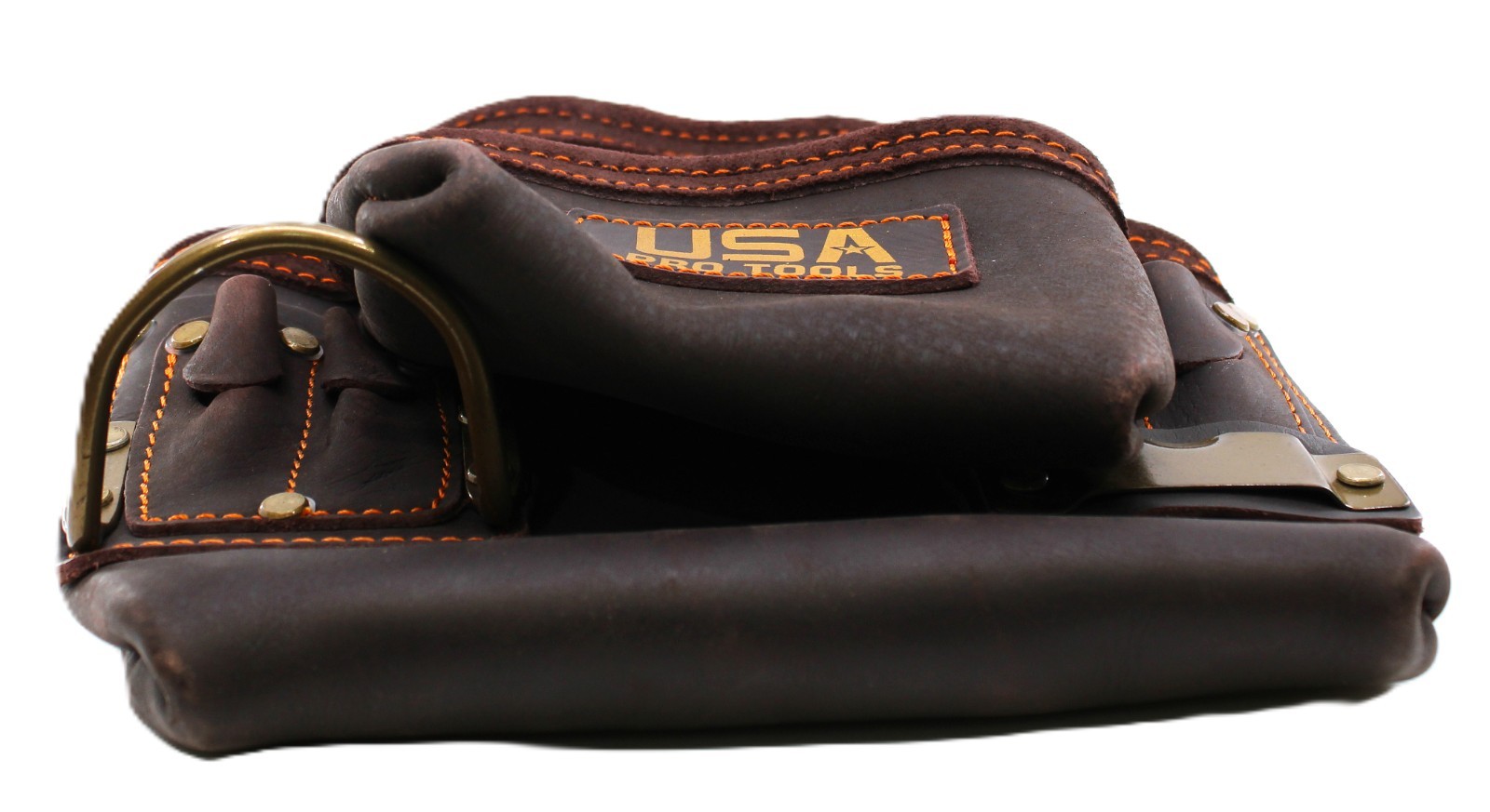 USA PRO TOOLS Top Grain Leather Tool Pouch – Heavy‑Duty Tradesman Tool Bag