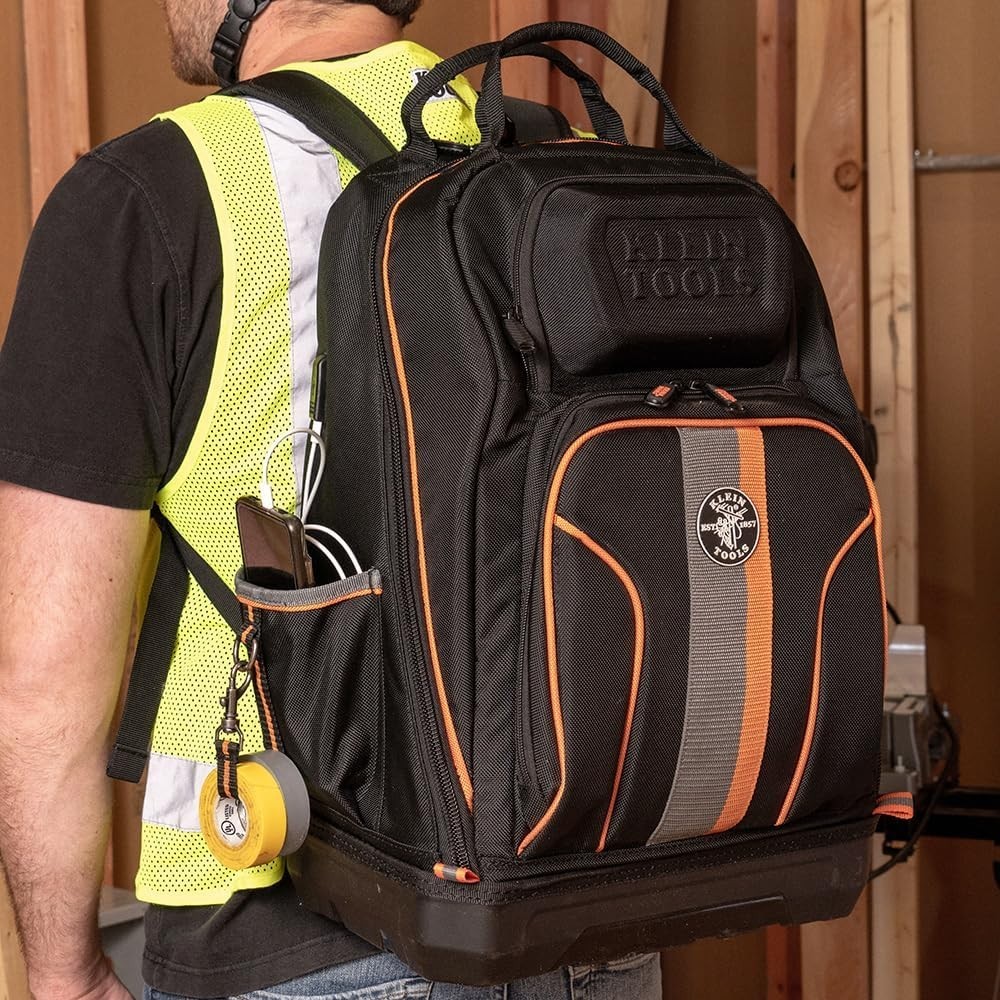 Elegant Tradesman Pro Tool Backpack – 40-Compartment Organizer for Professionals