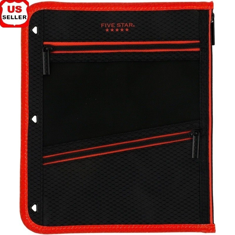 Durable Polyester Pouch W/ 3 Pockets Organization Micro-Mesh View Storage New