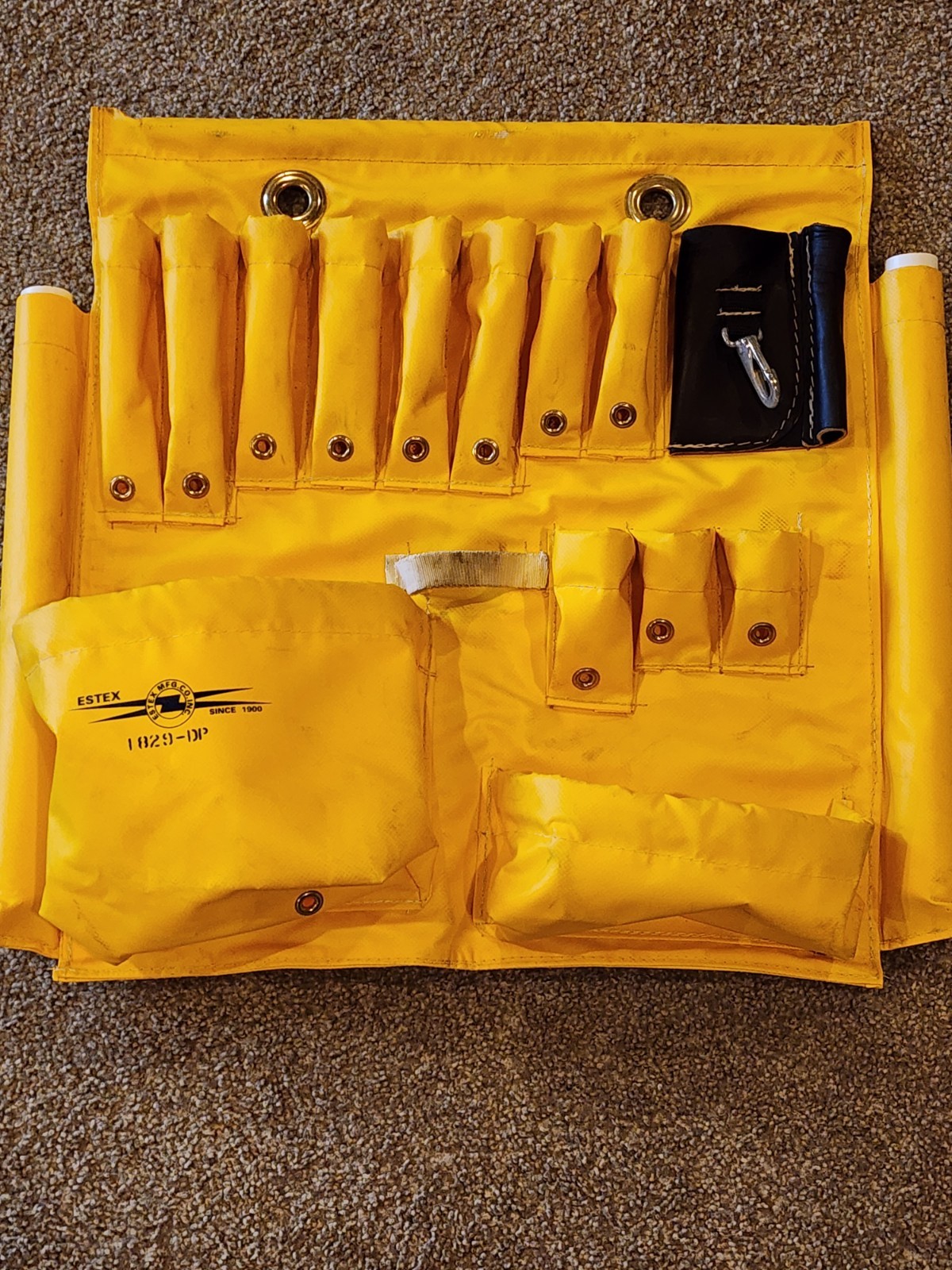 ESTEX 1829-DP Aerial Tool Apron Vinyl Coated Nylon and Canvas