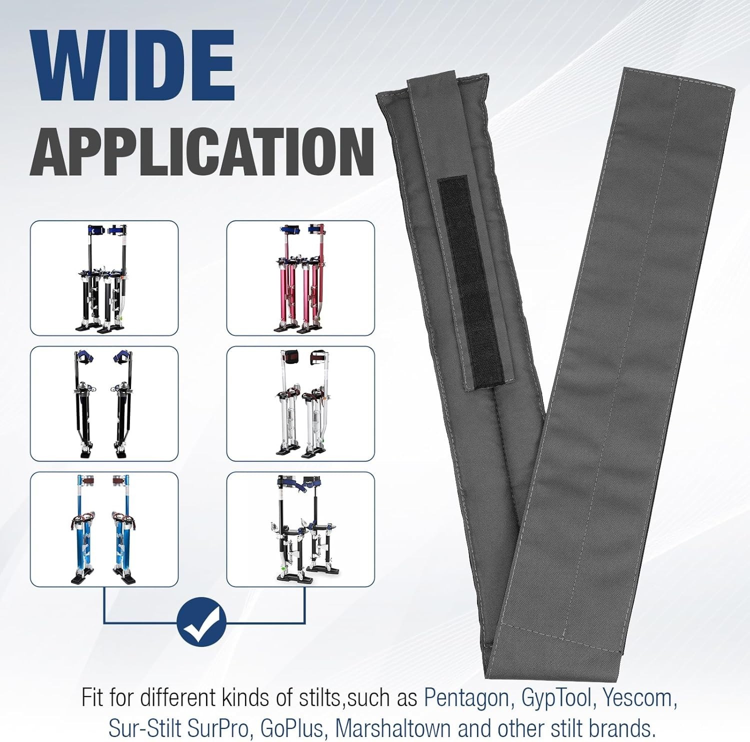 Stilt Straps Replacement, Drywall Stilt Straps Universal Fit, Padded Adjustab…