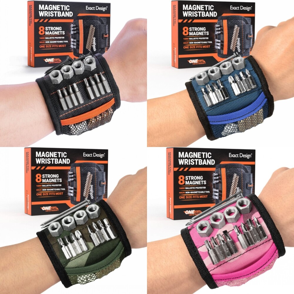 Magnetic Wristband Strong Magnets For Holding Wrench Screw Nail Bit DIY Handyman