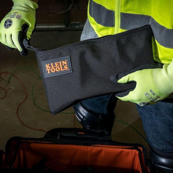 Klein Tools • Black Cordura Ballistic Nylon Tool Bag w/ Zippered Pocket • #5139B