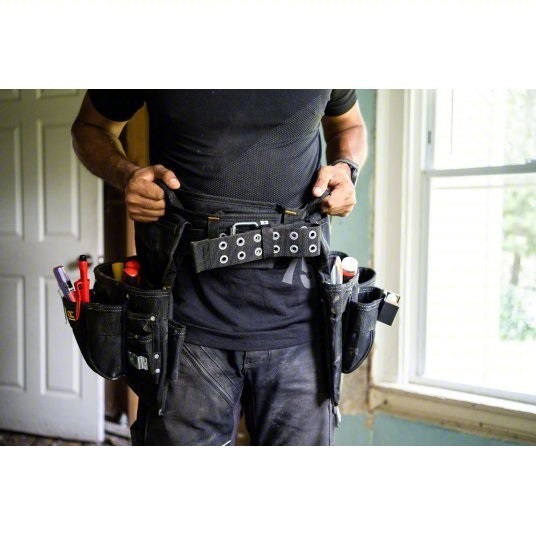 CLC 5605 Custom Leathercraft 5 Piece Framers Combo Tool Belt 18 Pockets Black