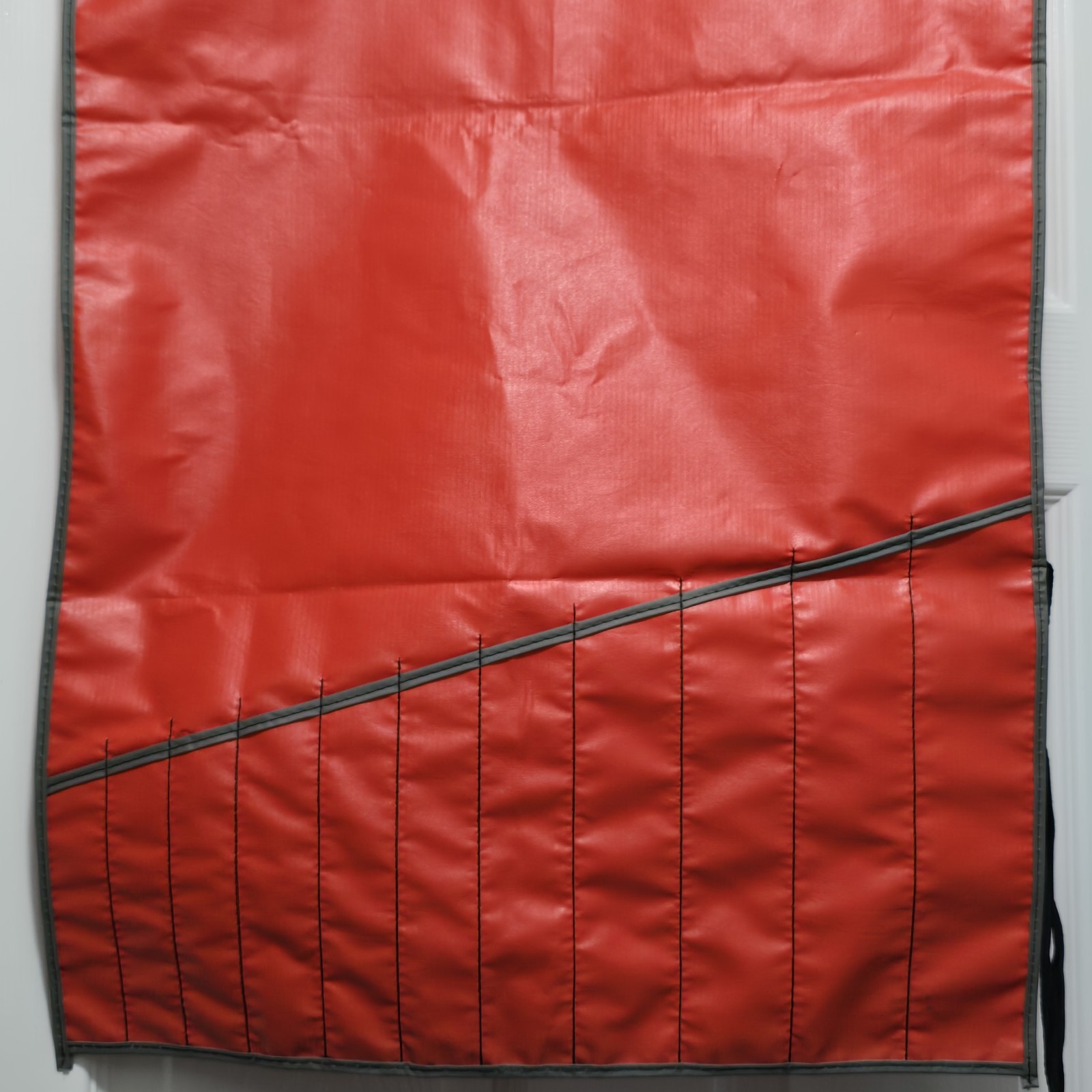 Vintage Snap On C-113B Red Tool Bag Pouch Roll 11 Pockets