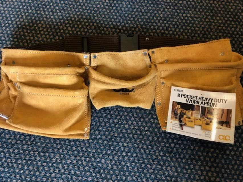 CLC Custom LeatherCraft I370X3 Suede 8 Pocket Work Apron Tool Belt